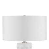 Cassandra White Table Lamp Table Lamps LOOMLAN By Currey & Co