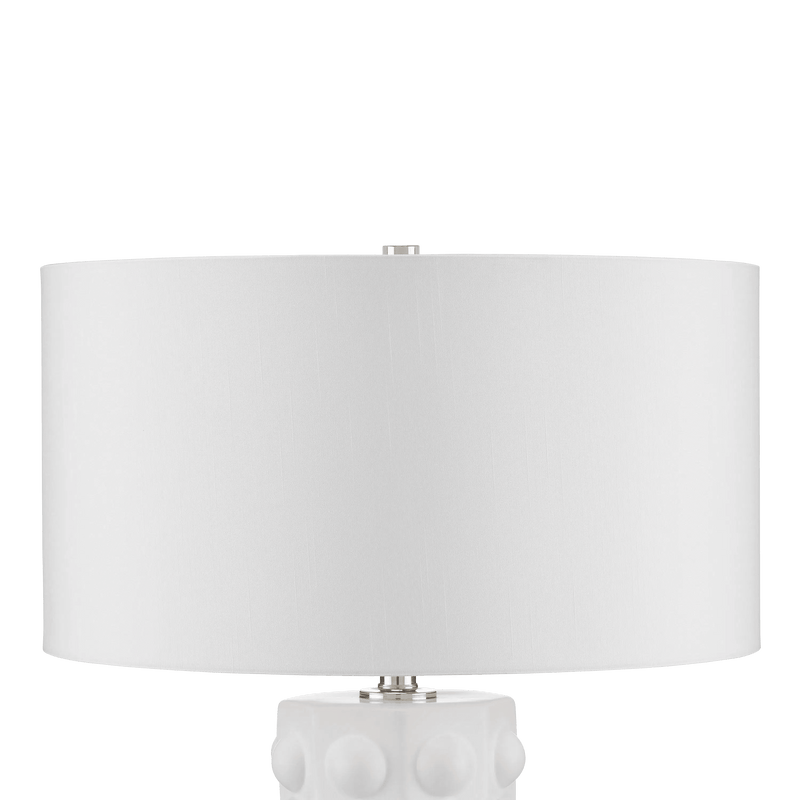 Cassandra White Table Lamp Table Lamps LOOMLAN By Currey & Co