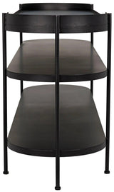 Cassio Black Steel Geometric Console Table Console Tables LOOMLAN By Noir