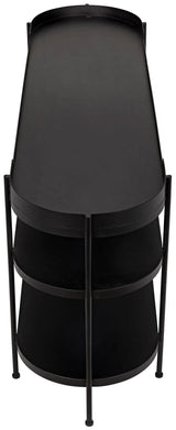 Cassio Black Steel Geometric Console Table Console Tables LOOMLAN By Noir