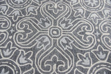 Cast Medallion Gray Large Area Rugs For Living Room Area Rugs LOOMLAN By LOOMLAN