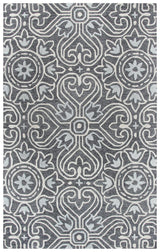 Cast Medallion Gray Large Area Rugs For Living Room Area Rugs LOOMLAN By LOOMLAN