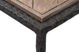 Castle Gate Side Table With Parquet Top Side Tables LOOMLAN By Sarreid