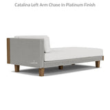 Catalina Left Arm Chaise Sectional Sofa Wicker Made in USA Lloyd Flanders Outdoor Modulars LOOMLAN By Lloyd Flanders