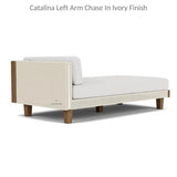 Catalina Left Arm Chaise Sectional Sofa Wicker Made in USA Lloyd Flanders Outdoor Modulars LOOMLAN By Lloyd Flanders