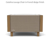 Catalina Lounge Chair All Weather Wicker and Teak Wood Made in USA Outdoor Lounge Chairs LOOMLAN By Lloyd Flanders