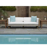 Catalina Sofa All Weather Wicker and Teak Furniture Made in USA Outdoor Sofas & Loveseats LOOMLAN By Lloyd Flanders