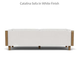 Catalina Sofa All Weather Wicker and Teak Furniture Made in USA Outdoor Sofas & Loveseats LOOMLAN By Lloyd Flanders