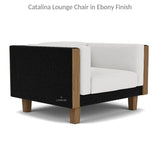 Catalina Wicker Lounge Chair With Ottoman and Teak Table Lloyd Flanders Outdoor Lounge Sets LOOMLAN By Lloyd Flanders