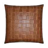 Catmandoo Saddle Solid Copper Large Throw Pillow With Insert Throw Pillows LOOMLAN By D.V. Kap