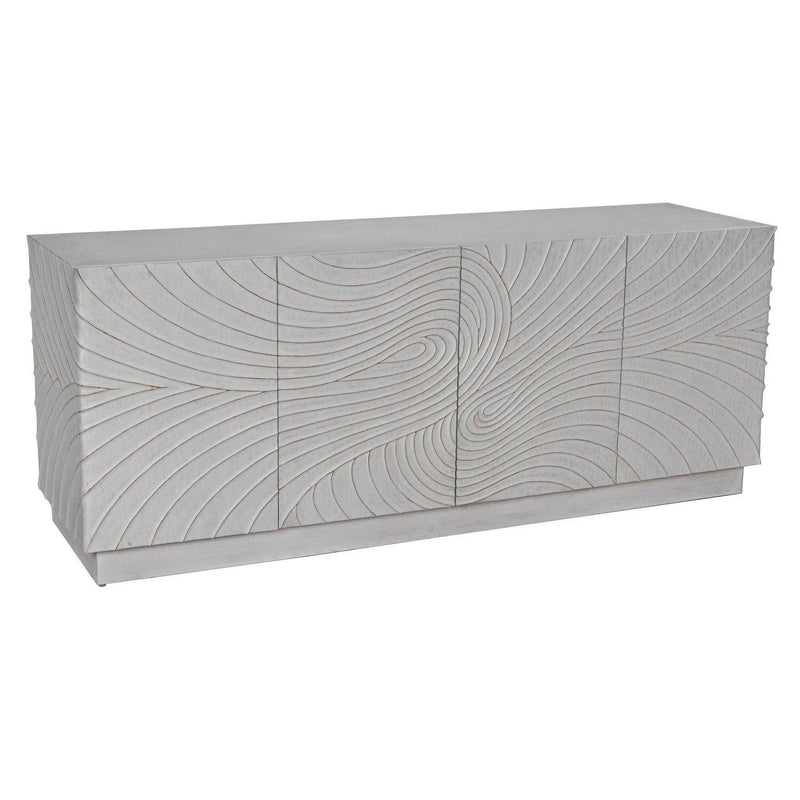 Cavalier Wood White Sideboard Sideboards LOOMLAN By Noir