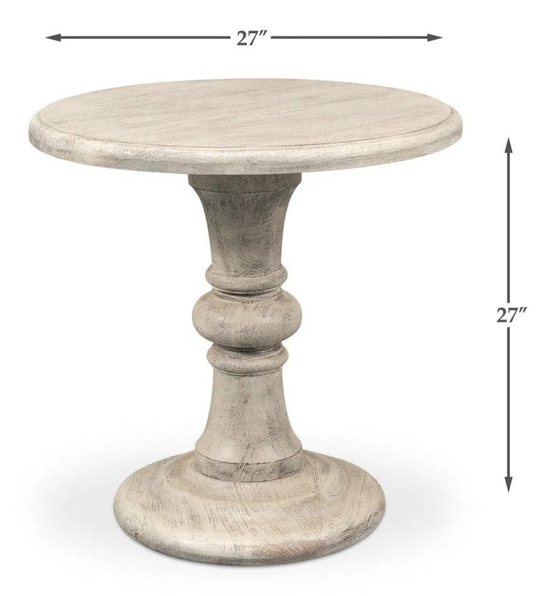 Cecelia Pedestal Table Side Tables LOOMLAN By Sarreid