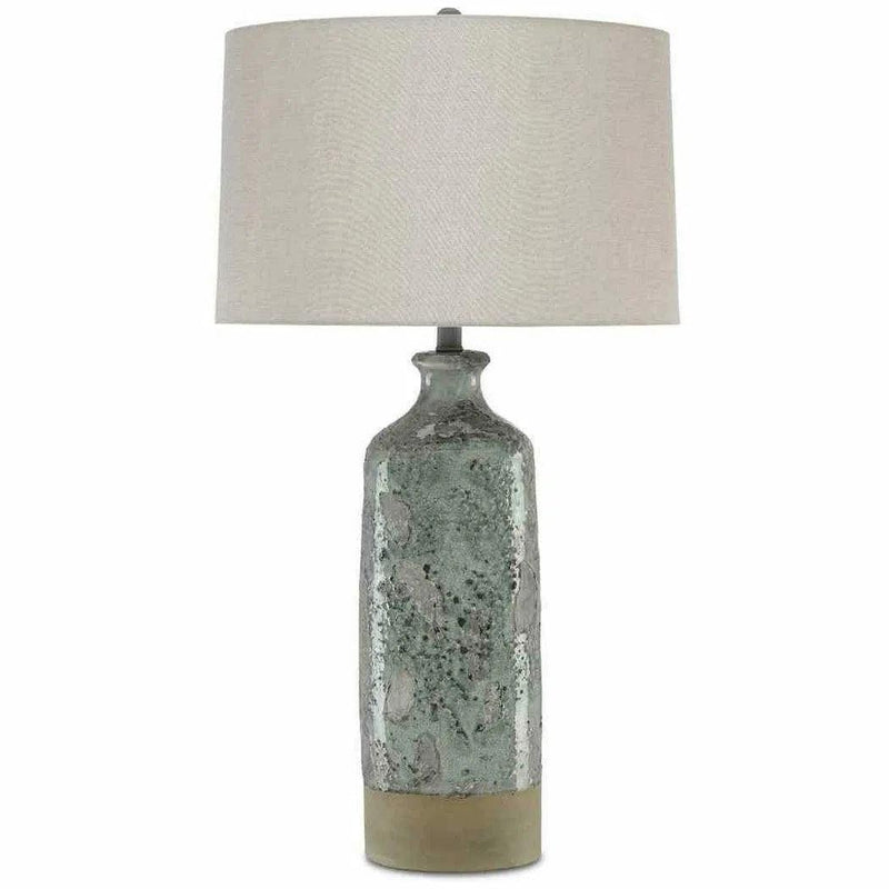 Celadon Crackle Gray Stargazer Table Lamp Table Lamps LOOMLAN By Currey & Co