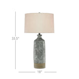 Celadon Crackle Gray Stargazer Table Lamp Table Lamps LOOMLAN By Currey & Co