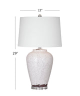 Celburne White Ceramic Table Lamp Table Lamps LOOMLAN By Bassett Mirror