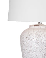 Celburne White Ceramic Table Lamp Table Lamps LOOMLAN By Bassett Mirror