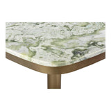 Celeste Green Marble and Iron Square Cafe Table Coffee Tables LOOMLAN By Moe's Home