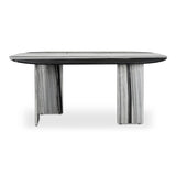 Celia Marble and Wood Oval Dining Table Dining Tables LOOMLAN By Moe's Home