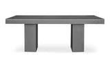 Cement Outdoor Dining Table Grey Contemporary Outdoor Dining Tables LOOMLAN By Moe's Home