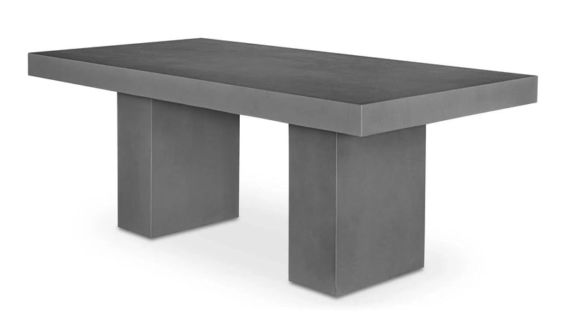 Cement Outdoor Dining Table Grey Contemporary Outdoor Dining Tables LOOMLAN By Moe's Home