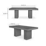 Cement Outdoor Dining Table Grey Contemporary Outdoor Dining Tables LOOMLAN By Moe's Home