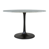 Central City Dining Table Gray & Black Dining Tables LOOMLAN By Zuo Modern