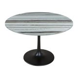 Central City Dining Table Gray & Black Dining Tables LOOMLAN By Zuo Modern