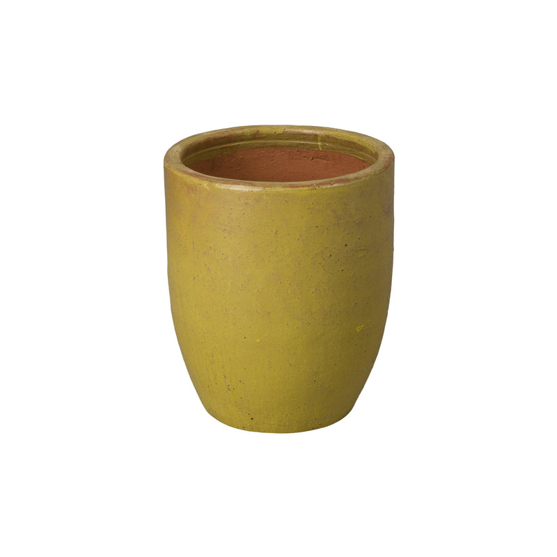 Ceramic Handmade Round Planter Outdoor Planters LOOMLAN By Emissary