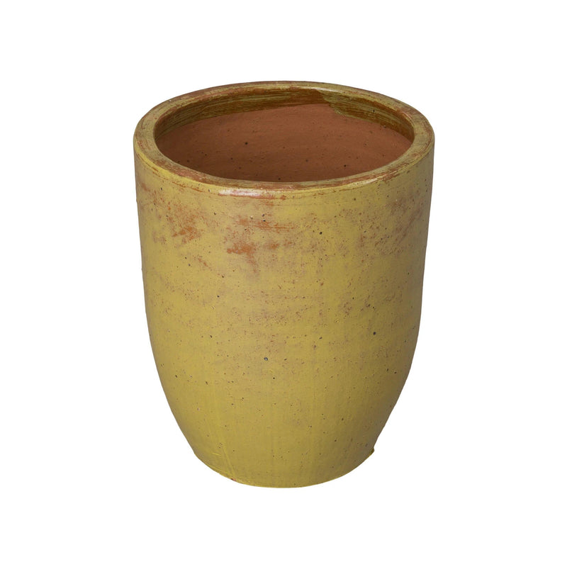 Ceramic Handmade Round Planter Outdoor Planters LOOMLAN By Emissary