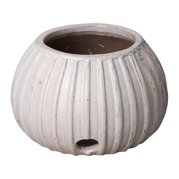 Ceramic Hose Round Planter Outdoor Planters LOOMLAN By Emissary