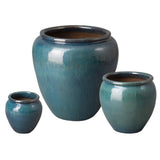 Ceramic Round Planter Outdoor Planters LOOMLAN By Emissary