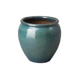 Ceramic Round Planter Outdoor Planters LOOMLAN By Emissary