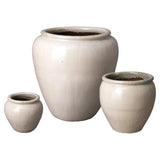 Ceramic Round Planter Outdoor Planters LOOMLAN By Emissary