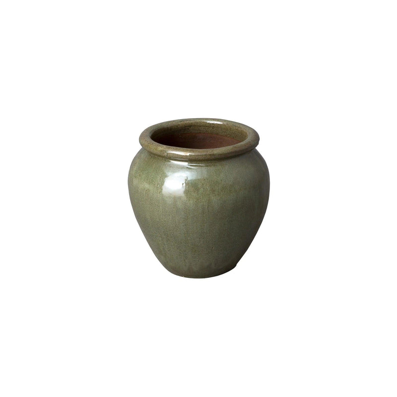 Ceramic Round Planter Outdoor Planters LOOMLAN By Emissary