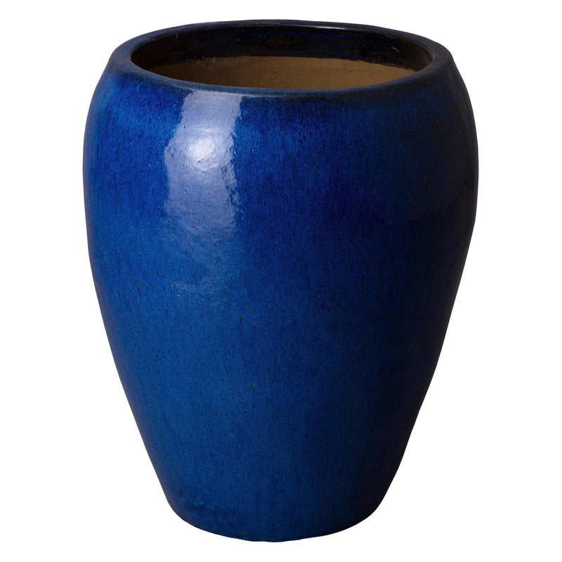 Ceramic Round Pot Outdoor Planters LOOMLAN By Emissary