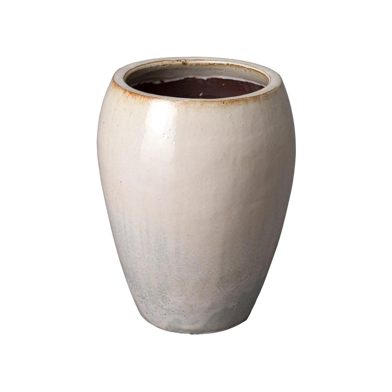 Ceramic Round Pot Outdoor Planters LOOMLAN By Emissary