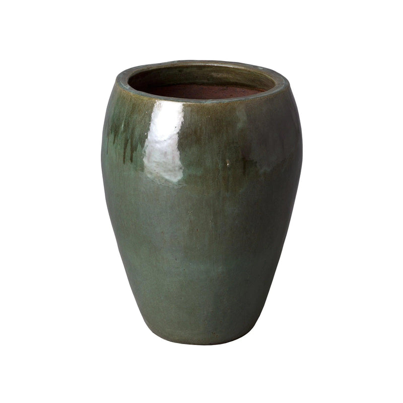 Ceramic Round Pot Outdoor Planters LOOMLAN By Emissary