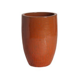 Ceramic Round Tall Planter Outdoor Planters LOOMLAN By Emissary