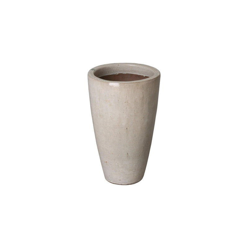 Ceramic Tall Round Planter Outdoor Planters LOOMLAN By Emissary