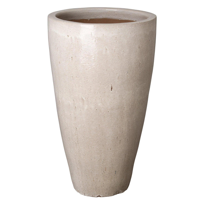 Ceramic Tall Round Planter Outdoor Planters LOOMLAN By Emissary