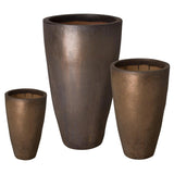 Ceramic Tall Round Planter Outdoor Planters LOOMLAN By Emissary