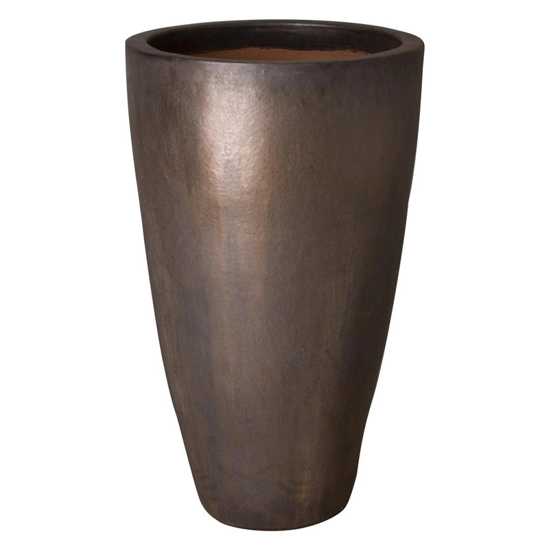 Ceramic Tall Round Planter Outdoor Planters LOOMLAN By Emissary