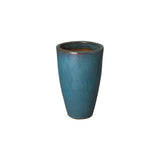 Ceramic Tall Round Planter Outdoor Planters LOOMLAN By Emissary