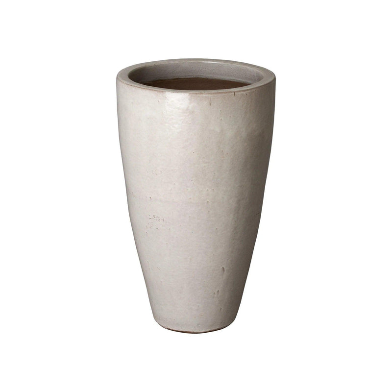 Ceramic Tall Round Planter Outdoor Planters LOOMLAN By Emissary