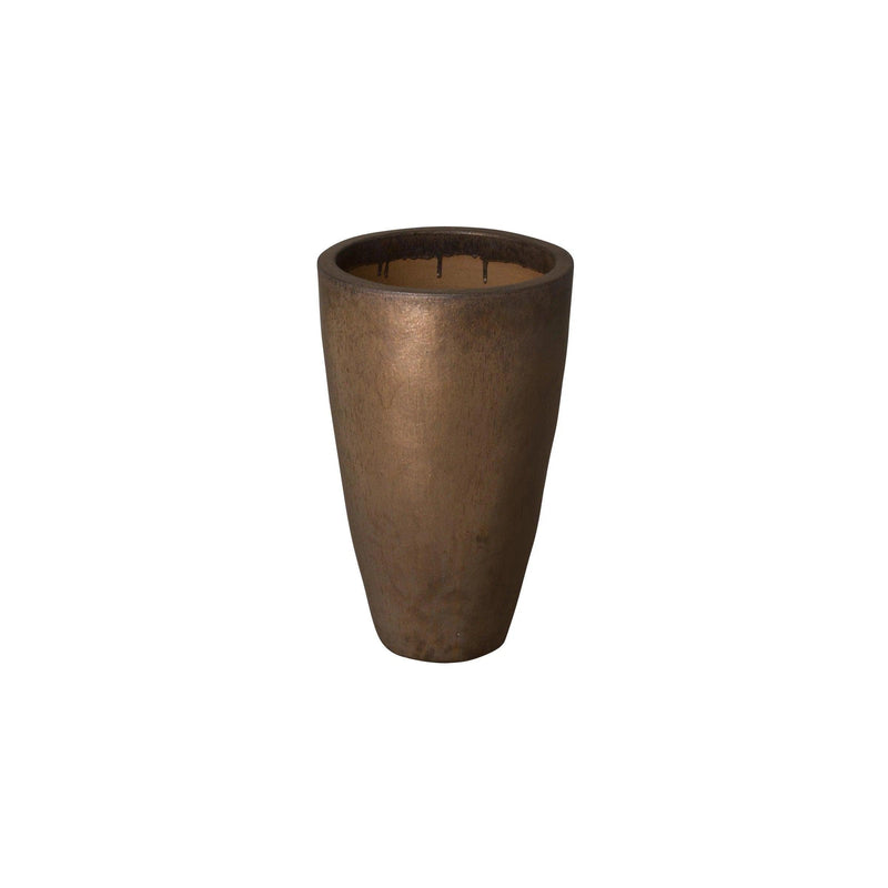 Ceramic Tall Round Planter Outdoor Planters LOOMLAN By Emissary