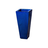 Ceramic Tall Square Planter Outdoor Planters LOOMLAN By Emissary