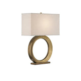 Cercle Aluminum Gold Table Lamp Table Lamps LOOMLAN By Currey & Co