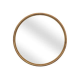 Certa Rattan Brown Wall Mirror Wall Mirrors LOOMLAN By Bassett Mirror