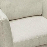 Chair in Light Cream Fabric with Gold Metal Legs Club Chairs LOOMLAN By Diamond Sofa