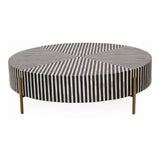 Chameau Art Deco Camel Bone in Resin Coffee Table Coffee Tables LOOMLAN By Moe's Home